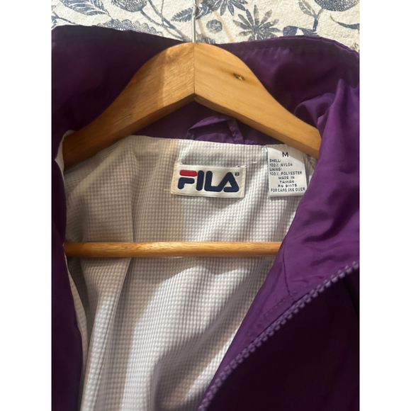 Women's Fila Purple Track‎ Jacket Size M - Picture 4 of 5